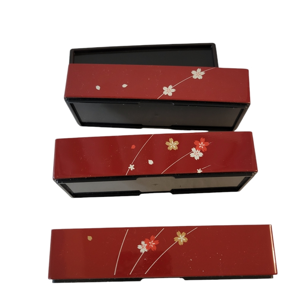 Plastic Stacking Storage Box Floral Pattern - Picture 5 of 7